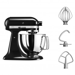 KitchenAid Artisan Elegance 5KSM125EOB, 300W, 4,8 literes, közvetlen meghajtású, 10 sebességfokozat, fekete, bolygóműves mixer