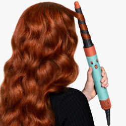 Σγουρομάλλα Dyson HS08 Airwrap i.d.™ Curly+Coily CePa/Tz, 1300W, 13.5 l/s, Αυτοματοποιημένο μπούκωμα, ιονισμός, 3 ταχύτητες, 3 θερμοκρασίες, Bluetooth, Κεραμική πατίνα/topaz