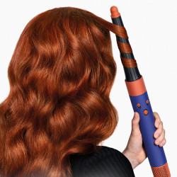 Dyson HS08 Airwrap i.d.™ Curly+Coily T1/T2 Vi/To Hair Curler, 1300W, 13.5 l/s, Αυτόματο μπούκωμα, ιονισμός, 3 ταχύτητες, 3 θερμοκρασίες, Bluetooth, Μωβ/Τοπάζ