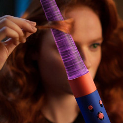 Dyson HS08 Airwrap i.d.™ Curly+Coily T1/T2 Vi/To Hair Curler, 1300W, 13.5 l/s, Αυτόματο μπούκωμα, ιονισμός, 3 ταχύτητες, 3 θερμοκρασίες, Bluetooth, Μωβ/Τοπάζ