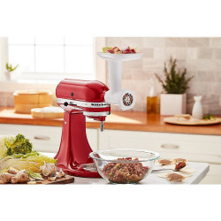 Кухненски робот KitchenAid Artisan Elegance 5KSM125EER, 300W, 4.8 л, Direct drive, 10 скорости, Червен