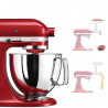Robot de bucatarie KitchenAid Artisan Elegance 5KSM125EER, 300W, 4.8 litri, Actionare directa, 10 viteze, Rosu
