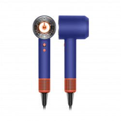 Uscator de par Dyson Supersonic Nural HD16 VnBu/Topaz, 1600W, 3 viteze, 4 temperaturi, Ioni negativi, 5 accesorii, Scalp Protector, Albastru/Topaz