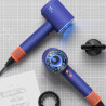 Сешоар Dyson Supersonic Nural HD16 VnBu/Topaz, 1600W, 3 скорости, 4 температури, Отрицателни йони, 5 приставки, Предпазващ скалпа, Син/топаз