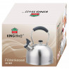 Kinghoff vízforraló KH 1859, 2,5 l, indukciós, fa fogantyú, Inox