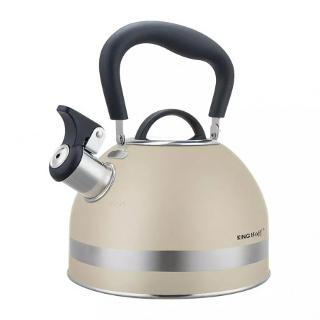 Βραστήρας Kinghoff KH 1854, 1.8 l, Επαγωγή, Θερμομονωμένη λαβή, Μπεζ