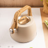 Klausberg KB 7917 Whistling Kettle, 2.5 L, Heat-Insulated Handle, Induction Compatible, Beige