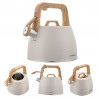 Klausberg KB 7917 Whistling Kettle, 2.5 L, Heat-Insulated Handle, Induction Compatible, Beige