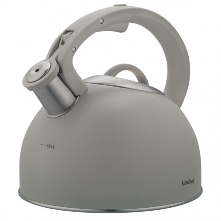 Klausberg KB-7912, 2,5 l, Fa hatású fogantyú, Indukciós, Világosszürke