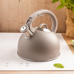 Klausberg KB-7912, 2.5 l, Λαβή με εφέ ξύλου, Επαγωγή, Ανοιχτό γκρι