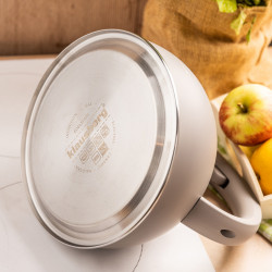 Klausberg KB-7912, 2.5 l, Λαβή με εφέ ξύλου, Επαγωγή, Ανοιχτό γκρι