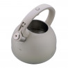 Klausberg KB 7912 Whistling Kettle, 2.5 L, Wood-Effect Handle, Induction, Light Gray