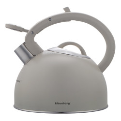 Klausberg KB-7912, 2.5 l, Λαβή με εφέ ξύλου, Επαγωγή, Ανοιχτό γκρι