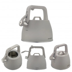Klausberg KB 7916 Whistling Kettle, 2.5 L, Heat-Insulated Handle, Induction Compatible, Gray