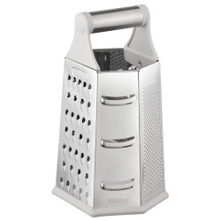 Kinghoff KH 1991 Vegetable Grater, 4-sided, 6 cutting surfaces, Stainless steel, Silver