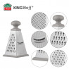 Kinghoff KH 1988 Vegetable Grater, 4 Surfaces, Silicone Base, Stainless Steel