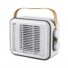 Θερμοσίφωνας ELITE EFHR-1383 Retro, 1500W, 15 m2, θερμαντήρας PTC, 3 στάδια, ασφάλεια ανατροπής, Λευκό/Μουστάρδα