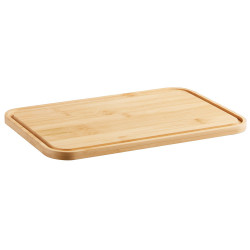 Кутия за хляб с капак за рязане Kinghoff KH 1948, 35 см, Бамбук, Стомана, Черен