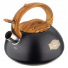 Klausberg KB 7565 Whistling Kettle, 3 L, Thick-walled Base, Induction, Black/Brown