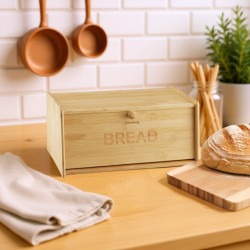 Klausberg KB 7933 Bread Box, 39.5 cm, Bamboo, Brown