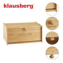Klausberg KB 7933 Bread Box, 39.5 cm, Bamboo, Brown