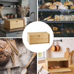 Klausberg KB 7933 Bread Box, 39.5 cm, Bamboo, Brown