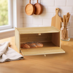 Klausberg KB 7933 Bread Box, 39.5 cm, Bamboo, Brown