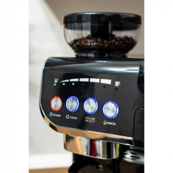 Espressor cu cafea boabe si capsule Oliver Voltz OV51171L8M, 2672W, 2 L, 5 adaptoare, 19 bar, Rasnita incorporata, Negru