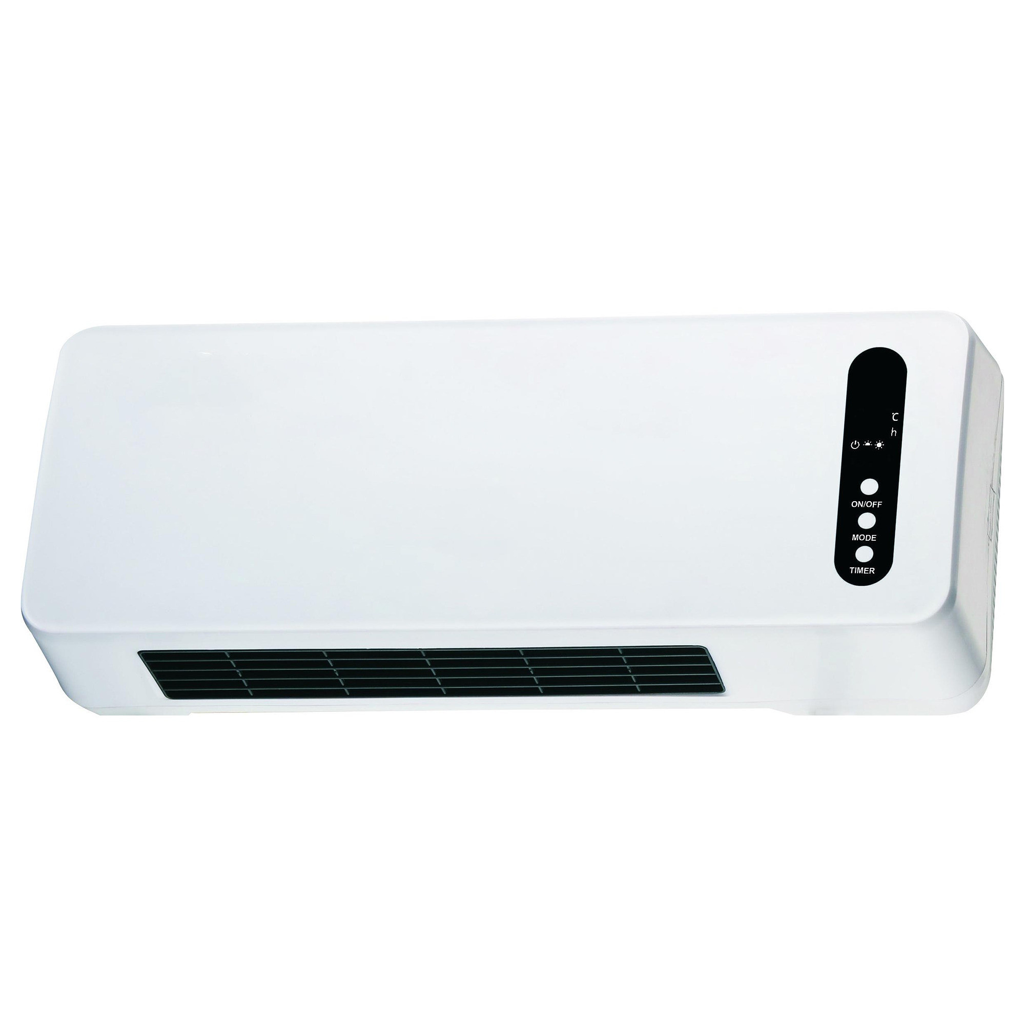 Aeroterma ceramica de perete ELITE EHH-1389, 2000W, Afisaj LCD, Timer, Alb