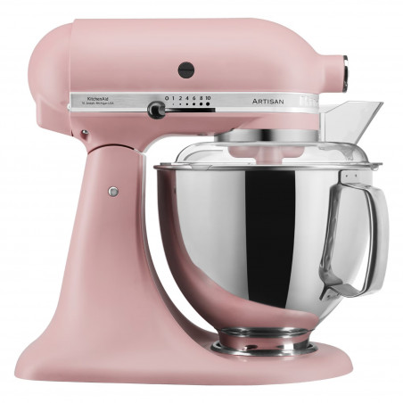 Πλανητικό μίξερ KitchenAid Artisan Elegance 5KSM175PSEDR, 300 W, 4,8 l, Direct drive, 10 ταχύτητες, Ροζ