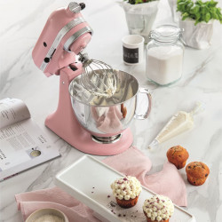 KitchenAid Artisan Elegance 5KSM175PSEDR, 300 W, 4,8 l, közvetlen meghajtás, 10 sebességfokozat, rózsaszín, bolygóműves mixer
