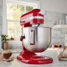 Планетарен миксер KitchenAid Artisan 5KSM70SHXEER, 300 W, 4.8 л, Direct drive, 10 скорости, Червен