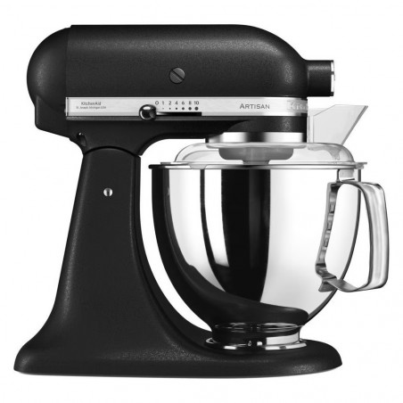 Πλανητικό μίξερ KitchenAid Artisan Elegance 5KSM175PSEBK, 300 W, 4,8 l, Direct drive, 10 ταχύτητες, Μαύρο χαλί