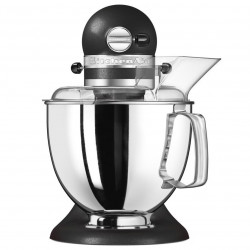 Mixer planetar KitchenAid Artisan Elegance 5KSM175PSEBK, 300 W, 4.8 l, acționare directă, 10 viteze, negru mat