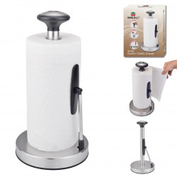 Suport pentru hartie de bucatarie Kinghoff KH 1955, 36,5 cm, Otel inoxidabil, Argintiu