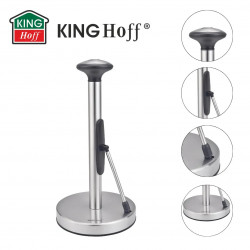 Suport pentru hartie de bucatarie Kinghoff KH 1955, 36,5 cm, Otel inoxidabil, Argintiu