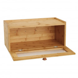 Klausberg KB 7924 kenyértartó doboz, 40 cm, Akril előlap, Bambusz, Barna