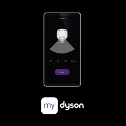 Purificator si racitor de aer Dyson PC2 De-NOx TP12 Wh/Gd, 40W, 40 m², 10 viteze, Oscilatie, HEPA, MyDyson™, Wi-Fi, LCD, Control vocal, Mod automat, Alb/Auriu