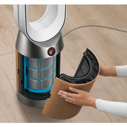 Dyson PC2 De-NOx TP12 3-in-1 Air Purifier, Cooler, Heater, 40W, Up to 40 m², 10 Speeds, Oscillation, HEPA+K-Carbon, Wi-Fi, LCD, Voice Control, White/Gold