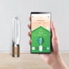 Dyson PC2 De-NOx TP12 3-in-1 Air Purifier, Cooler, Heater, 40W, Up to 40 m², 10 Speeds, Oscillation, HEPA+K-Carbon, Wi-Fi, LCD, Voice Control, White/Gold