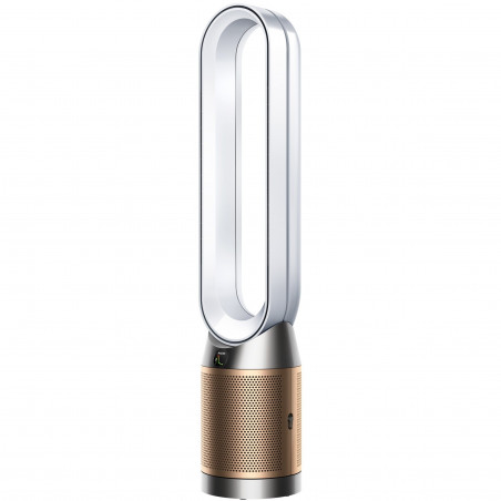 Καθαριστής και ψύκτης αέρα Dyson PC2 De-NOx TP12 Wh/Gd, 40W, 40 m2, 10 ταχύτητες, ταλάντωση, HEPA, MyDyson™, Wi-Fi, LCD, Smart, Φωνητικός έλεγχος, Αυτόματη λειτουργία, Λευκό/Χρυσό