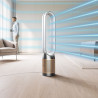 Καθαριστής και ψύκτης αέρα Dyson Cool Formaldehyde™ TP09, 40W, 40 m2, 10 ταχύτητες, ταλάντωση, HEPA, Wi-Fi, LCD, φωνητικός έλεγχος, λευκό/χρυσό