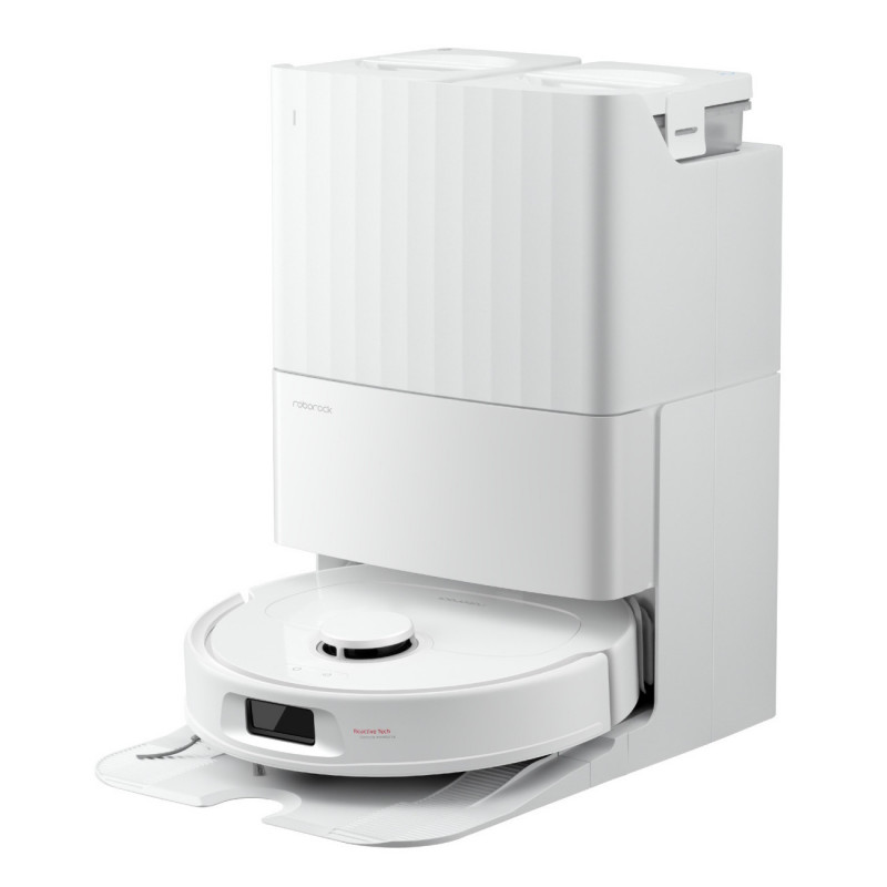 Aspirator robot Roborock QR 598, 8000 Pa, 5200 mAh, 60W, 3D mapping, Statie de incarcare, Autonomie 3 ore, Alb