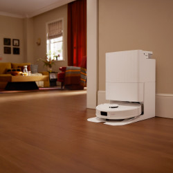 Ρομποτική σκούπα Roborock QR 598, 8000 Pa, 5200 mAh, 60W, 3D χαρτογράφηση, σταθμός φόρτισης, αυτονομία 3 ώρες, λευκό