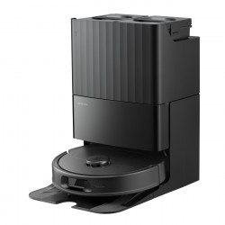 Прахосмукачка робот Roborock QR 598, 8000 Pa, 5200 mAh, 60W, 3D картографиране, Станция за зареждане, Автономия 3 часа, Черен