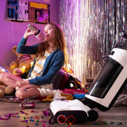 Вертикална прахосмукачка 5в1 Roborock Dyad Pro Combo R300002, 17000 Pa, 300 м2, 0.46 л, 4 режима, Самопочистване,, Автономия до 60 мин, Бял