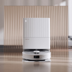 Robot aspirator Roborock Q Revo Max V, 7000Pa, 180 min, 300 m², Dry/Mocro, Wi-Fi, PreciSense® LiDAR + Reactive AI, Asistent vocal, Alb