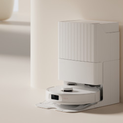 Robot aspirator Roborock Q Revo Max V, 7000Pa, 180 min, 300 m², Dry/Mocro, Wi-Fi, PreciSense® LiDAR + Reactive AI, Asistent vocal, Alb