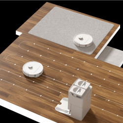 Прахосмукачка робот Roborock Q Revo Max V, 7000Pa, 180 мин, 300 м2, Сухо/мокро, Wi-Fi, PreciSense® LiDAR + Reactive AI, Гласов асистент, Бял