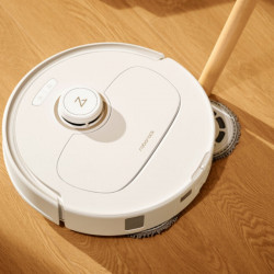 Прахосмукачка робот Roborock Q Revo Max V, 7000Pa, 180 мин, 300 м2, Сухо/мокро, Wi-Fi, PreciSense® LiDAR + Reactive AI, Гласов асистент, Бял